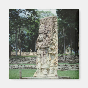 Mayan Ruins Foto Designed Square Color Magnet