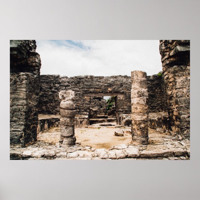 Mayan Ruins in Tulum, Mexiko Poster (Vorne)