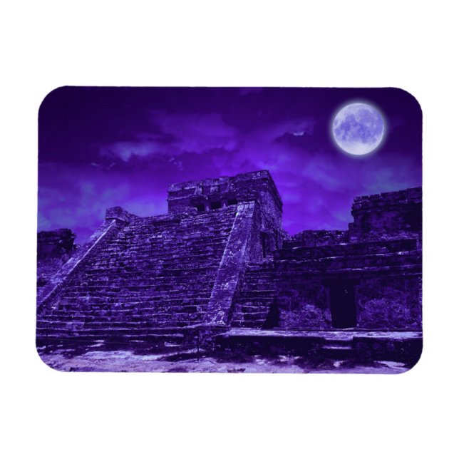 Mayan Ruins | Tulum Mexiko Magnet (Horizontal)