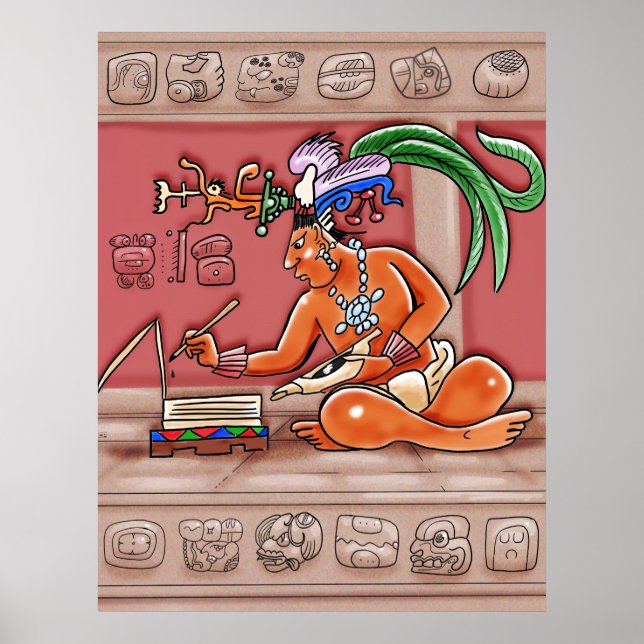 Mayan Scribe Poster (Vorne)
