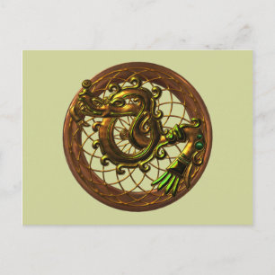 Mayan Snake Postkarte