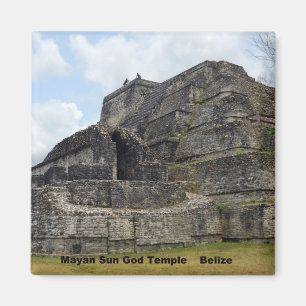 Mayan Sun God Temple, Belize Magnet