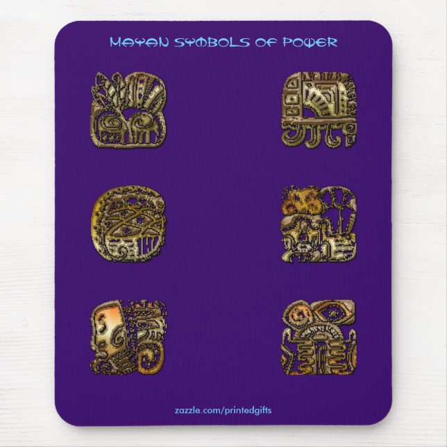 MAYAN-Symbole für Power Mousepad (Vorne)