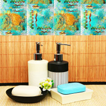 Mayan Warrior Turquoise & Golden Misty Sky