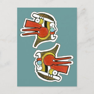 Mayan Wind Symbol Postkarte