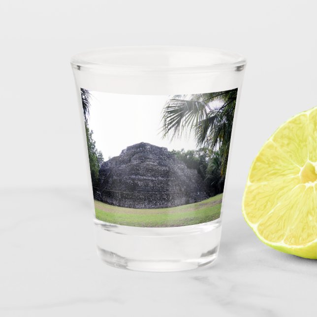 Mayanische Erinnerungen Schnapsglas (Vorderseite)