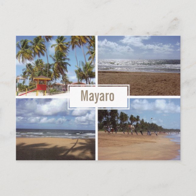 Mayaro Beach Collage (Multi-View) Postkarte (Vorderseite)