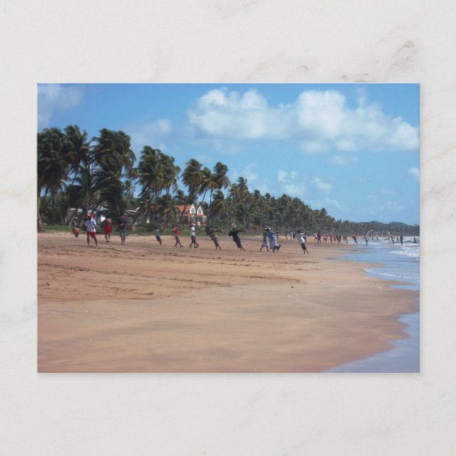 Mayaro Beach Frühmorgens Angeln Postkarte (Vorderseite)