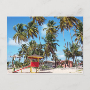 Mayaro Beach Lifeguard Tower, Trinidad Postcard Postkarte