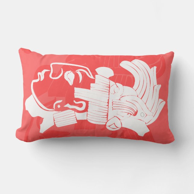 MAYAWurfs-KissenLumbar 13" X 21 " Lendenkissen (Vorderseite)