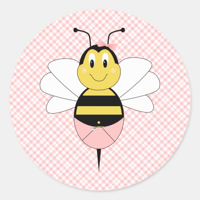 MayBee Bumble Bee Sticker (Vorderseite)