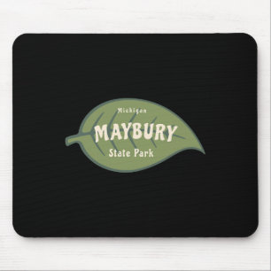 Maybury Staat Park Michigan Herbstlaubs Mousepad