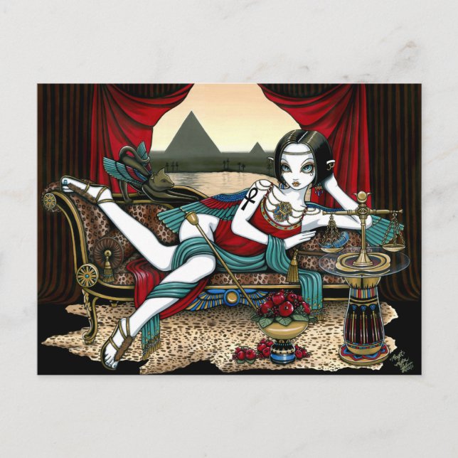 Mayet Egyptian Goddess Maat Angel Postcard Postkarte (Vorderseite)