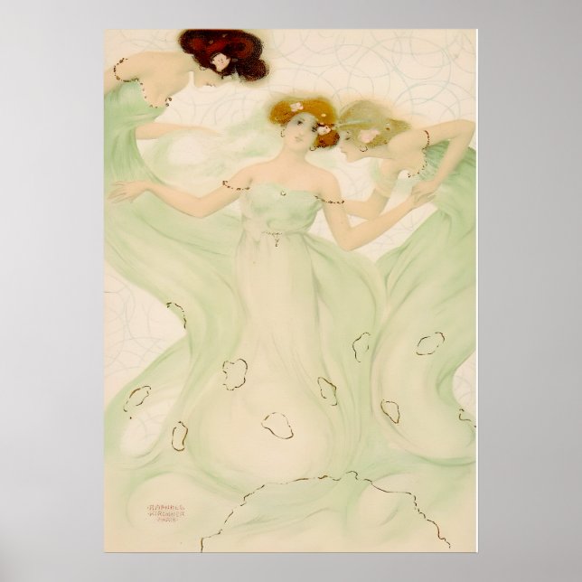 Mayflies von Raphael Kirchner Poster (Vorne)