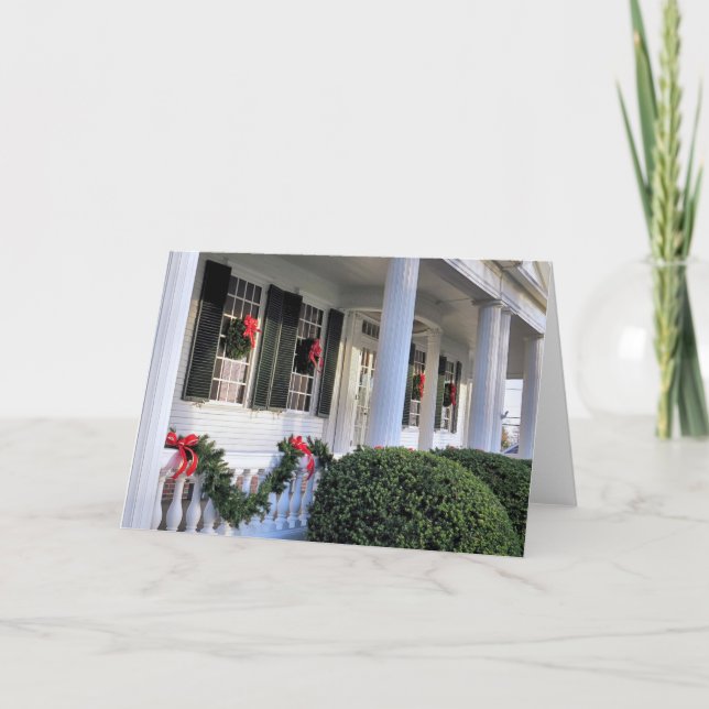 Mayflower Gesellschafts-Haus Feiertagskarte (Vorderseite)