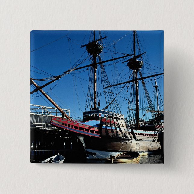 Mayflower II, nationale historische Button (Vorderseite)