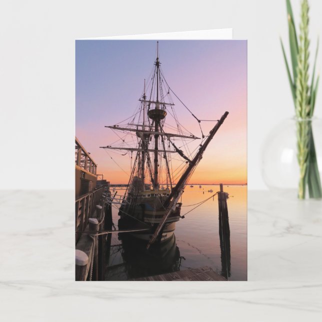 Mayflower II. Oktober Karte (Vorderseite)