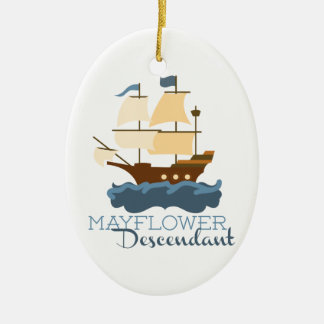Mayflower Nachkomme Keramikornament