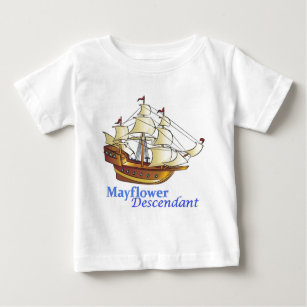 Mayflower Nachkomme-Segelschiff Baby T-shirt