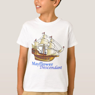 Mayflower Nachkomme-Segelschiff T-Shirt
