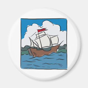 Mayflower Ocean Voyage Magnet
