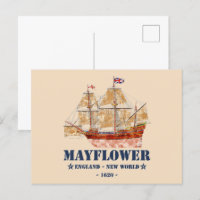 Mayflower Tall Ship - England in New World im Jahr