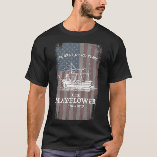 Mayflower Voyage 400 Jahre Jahrestag 162020 USA T-Shirt