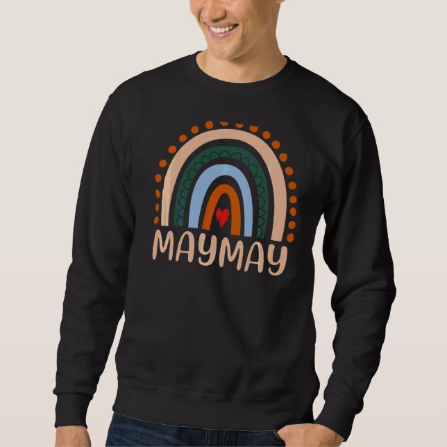 Maymay Rainbow Grandma Niedlich Mütter Day Maymay Sweatshirt (Vorderseite)
