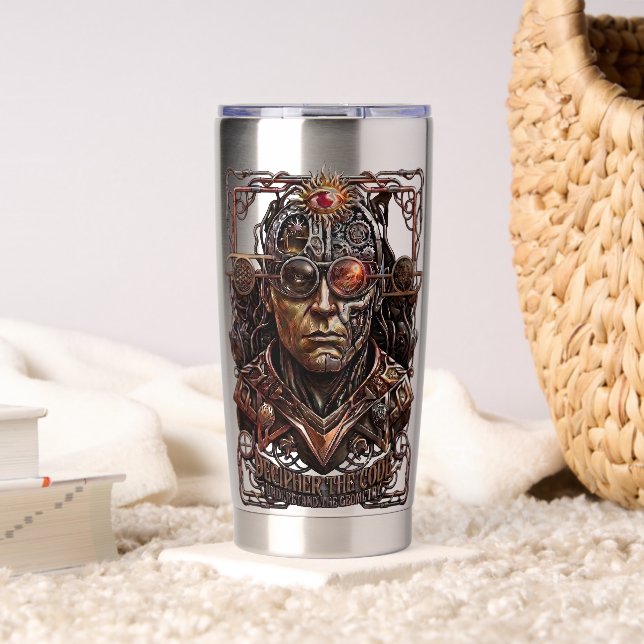 Maynard entschlüsselt den Code Cyber Occult Tumble Thermobecher (Wohnzimmer (gedreht))