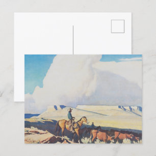 MaynardDixon Open Range Classic Western Landschaft Postkarte