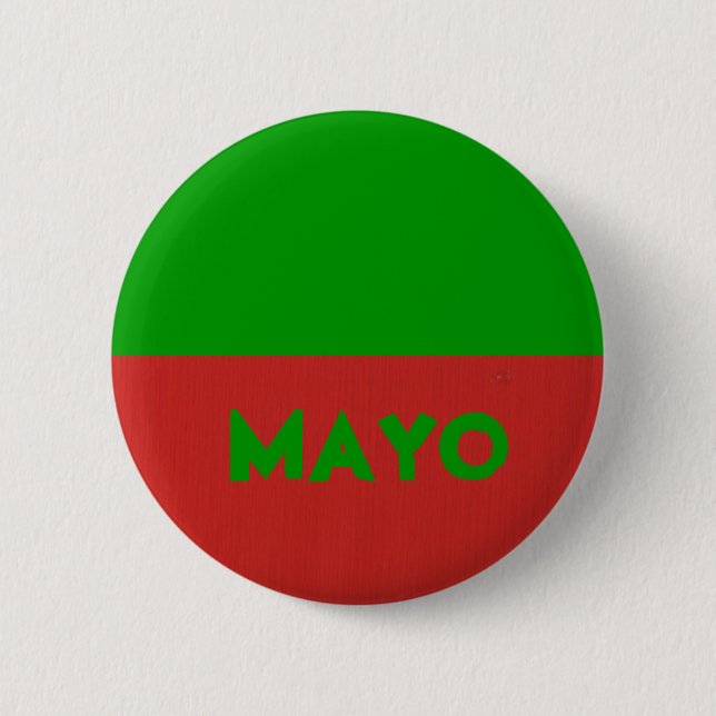 Mayo Abzeichen Button (Vorderseite)