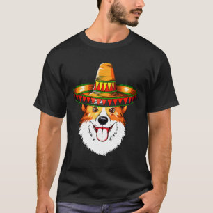 Mayo Mexican Sombrero Corgi Corgi T-Shirt
