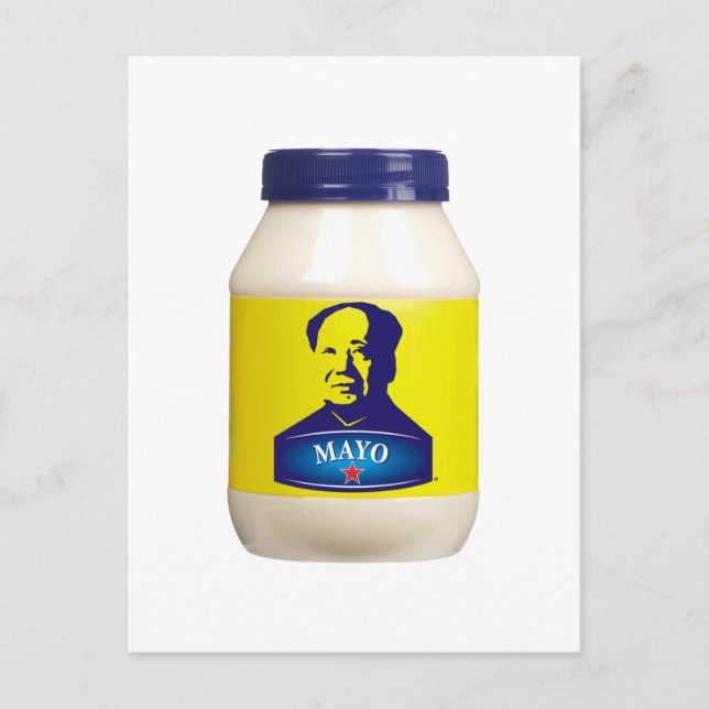 MAYO - Neue chinesische Mayonnaise Postkarte (Vorderseite)