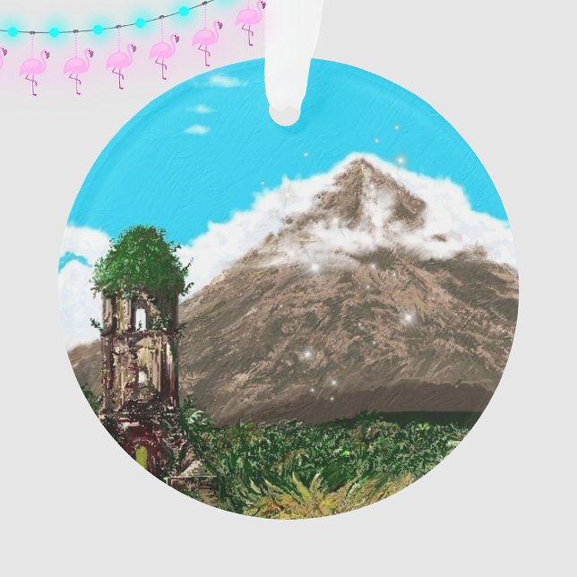 Mayon-Vulkan-Schmuck Ornament (Von Creator hochgeladen)