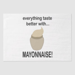 Mayonnaise Sauce Food Funny Mayonnaise Seidenpapier
