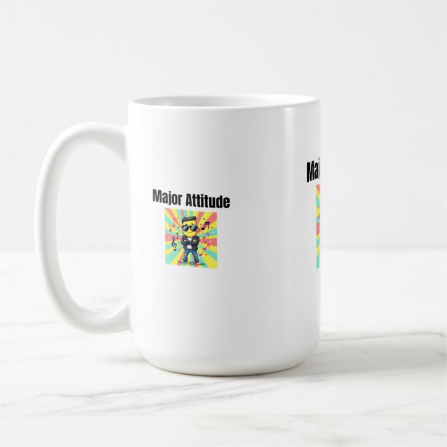 Mayor Einstellung - Cool Confident Kid Cartoon wit Kaffeetasse (Links)
