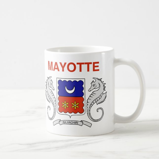 Mayotte Flag Keramik Kaffee Tasse (Rechts)