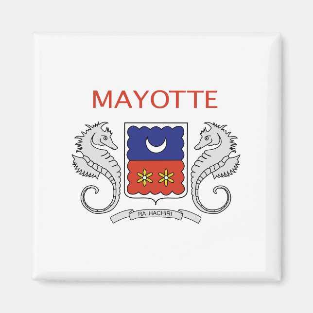 Mayotte Flag Magnet (Vorne)