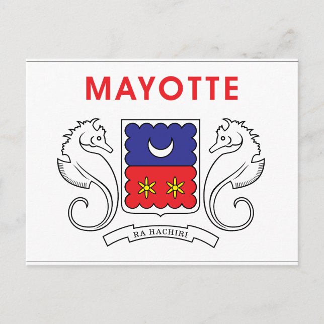 Mayotte Flag Postkarte (Vorderseite)