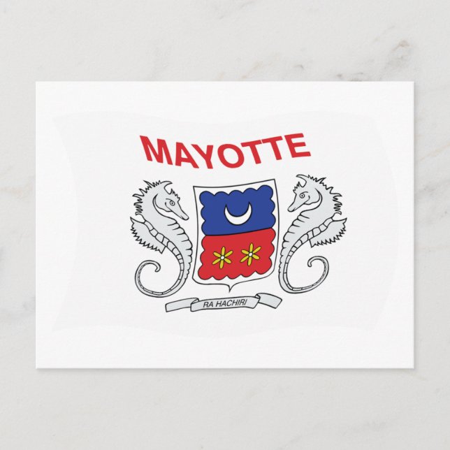 Mayotte Flag Postkarte (Vorderseite)