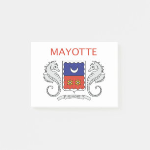 Mayotte-Flagge Post-it Klebezettel
