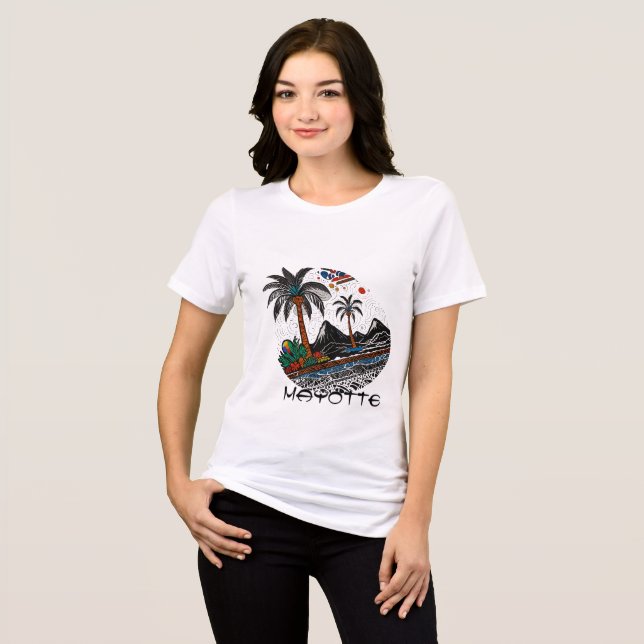MAYOTTE ISLAND Tri-Blend SHIRT (Vorderseite voll)