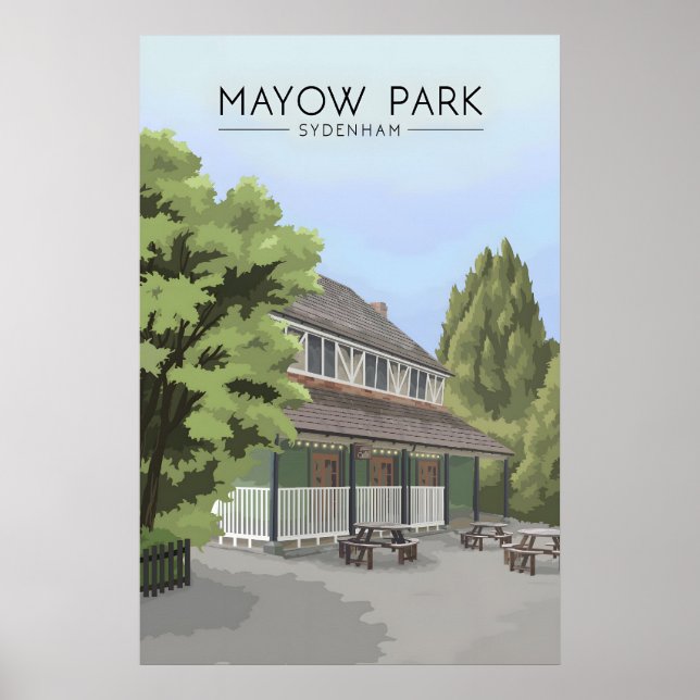 Mayow Park London Reiseplakat Poster (Vorne)