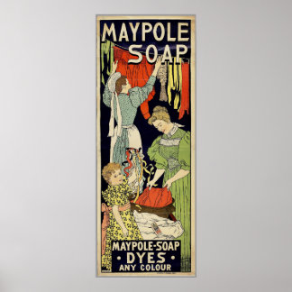 Maypole Seifenfarben, beliebig Poster