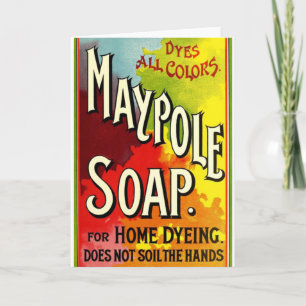 "Maypole Soap Advertisement" Grußkarte Karte