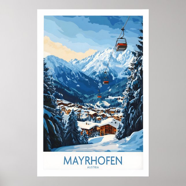 Mayrhofen Ski Poster 1 (Vorne)