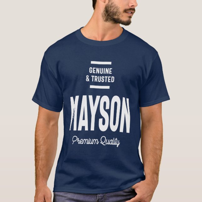 Mayson Personalisiert Name Birthday Gift T-Shirt (Vorderseite)