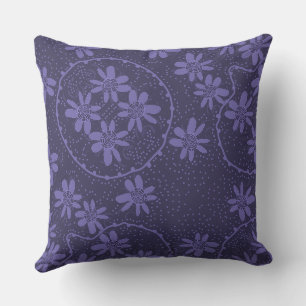 Maz Floral Bubbles Polka Dot Indigo Kissen