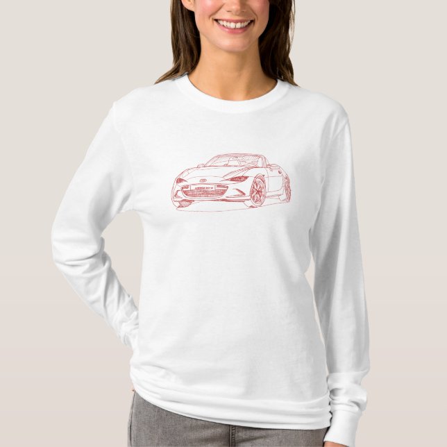 Maz MX5 Miata 2016 T-Shirt (Vorderseite)