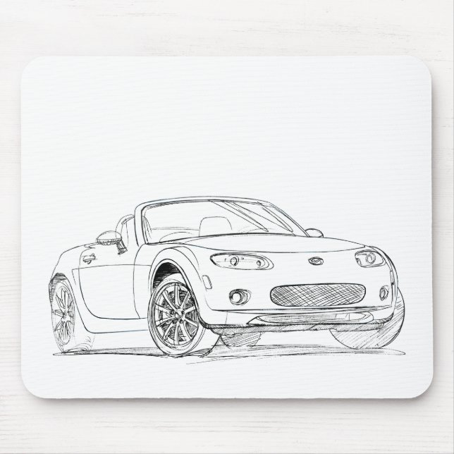 Maz MX5 Miata gen3 Mousepad (Vorne)